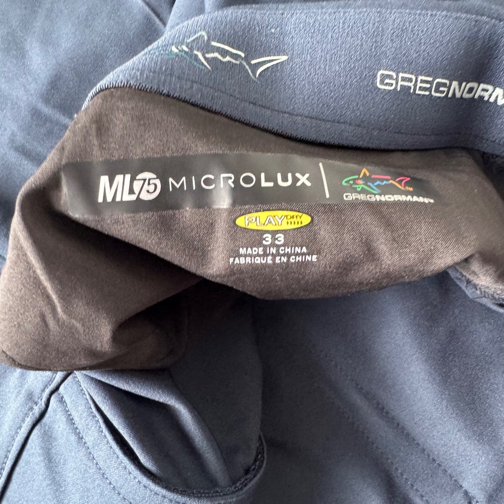 Greg Norman ML75 MicroLux Golf Shorts Navy – Performance Stretch, UPF 50+ - Picture 4 of 4